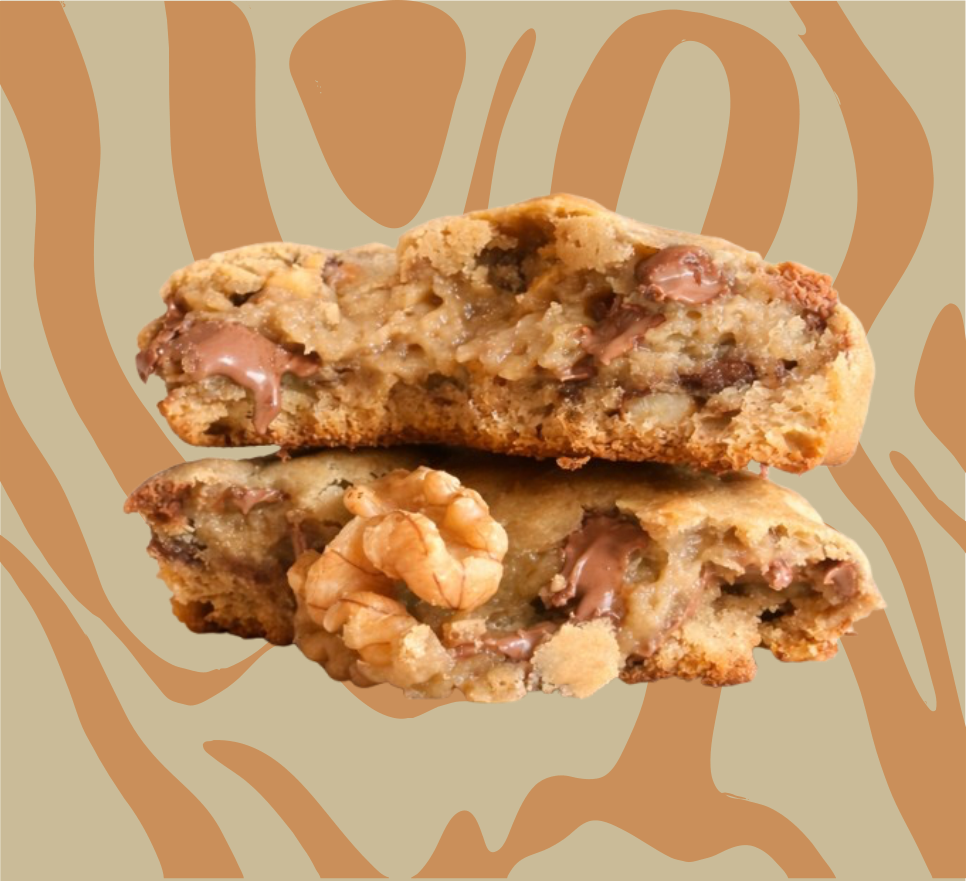 Chocolate e Nozes - Cookie Recheado Premium 120g